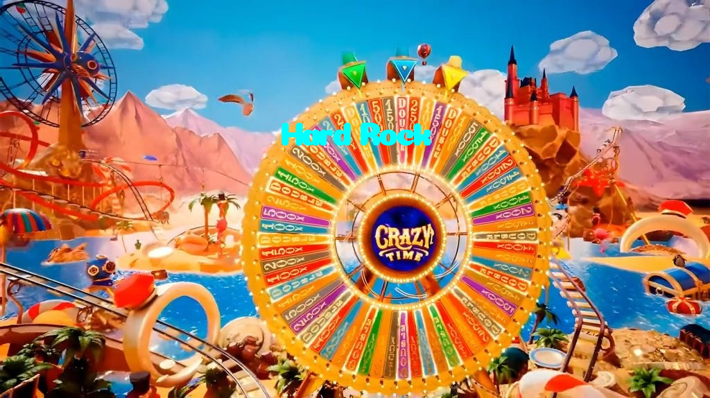 Hard Rock casino presented on mobile device in Pakistan with slots and live games